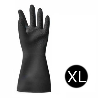 Immagine di GUANTO GOMMA NERO NEOPRENE + LATTICE 105GR cat.III TG.XL