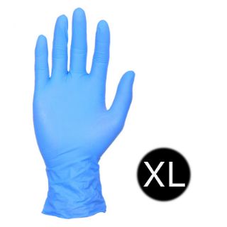 Immagine di GUANTO NITRILE BLU SENZA POLVERE 3.9GR cat.III TG.XL 100PZ