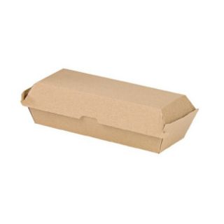 Immagine di FRP CONTENITORE HOT DOG CARTONE KRAFT 255X108X67MM 200PZ