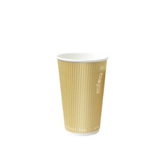 Immagine di BICCHIERE CARTONE ONDULATO 230CC PER CAPPUCCINO 25PZ