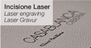 Immagine di TOVAGLIETTA CUOIO INCISIONE LASER MAX 3X10CM